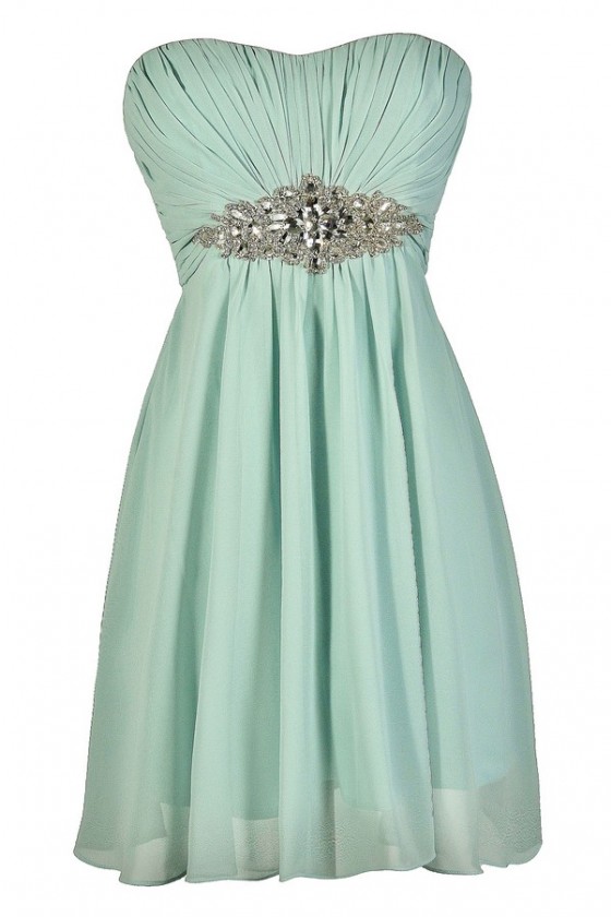 Pale teal dress online