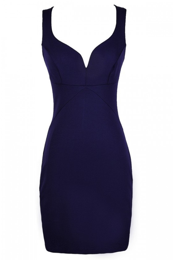 royal purple cocktail dress