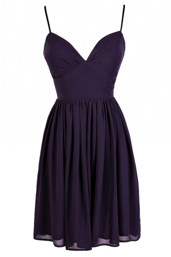 Purple Party Dress, Cute Purple Dress ...