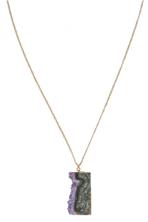 Purple jewel shop necklace