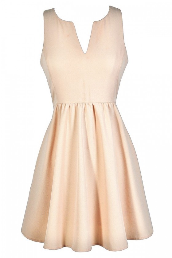 light pink a line dress