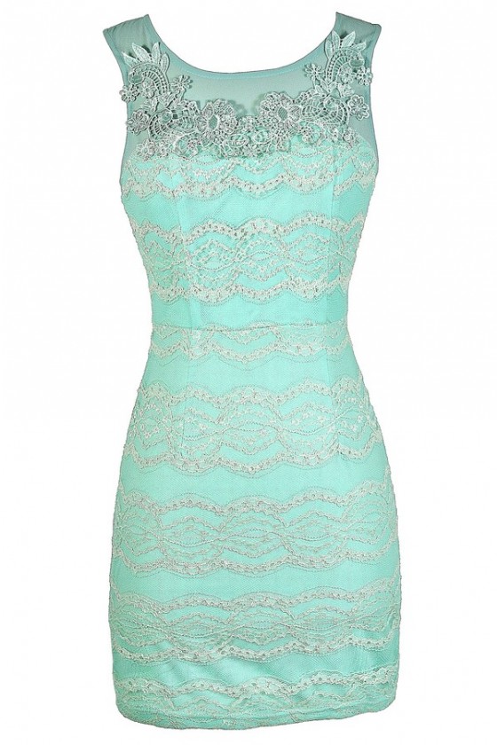 teal lace bodycon dress PAULINA Teal Paisley Lace Bust Bodycon Mini Dress - S - Women's Fashion