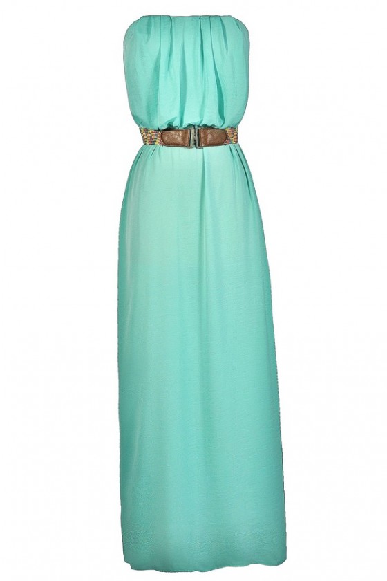 Mint Maxi Dress Cute Maxi Dress Mint Summer Dress Summer Maxi