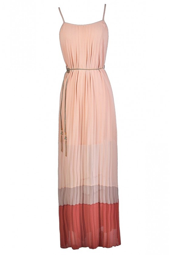 Colorblock Maxi Dress Cute Maxi Dress Summer Maxi Dress Pink Maxi Dress Lily Boutique