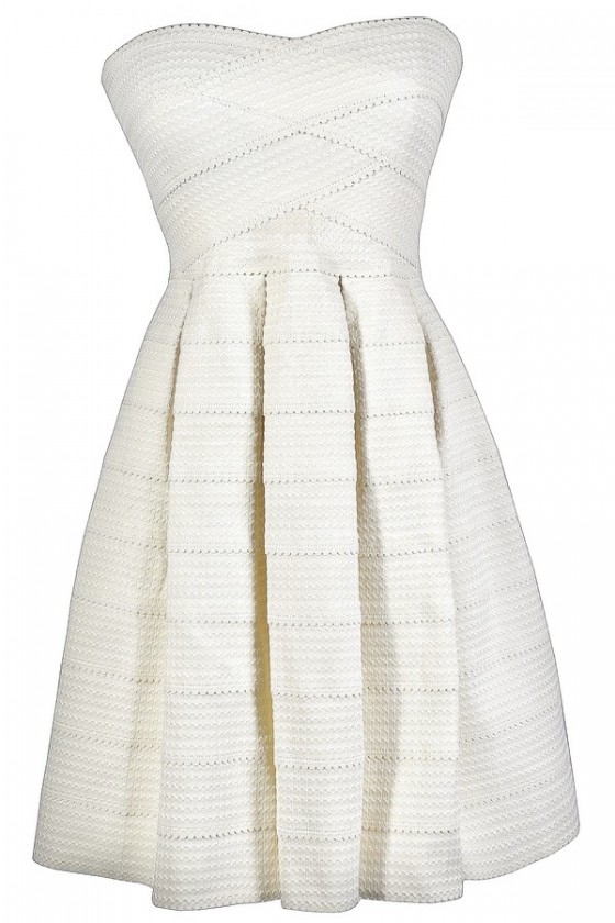 Cute strapless summer dresses hot sale