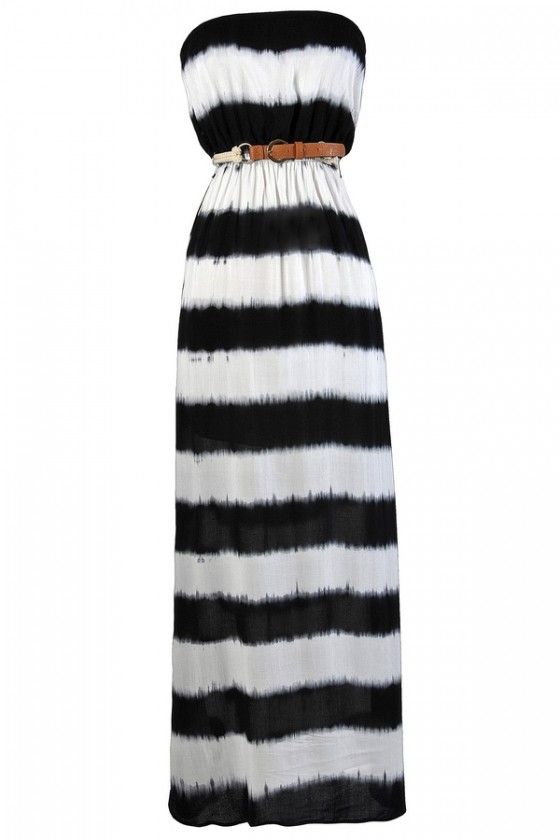 black tie dye maxi dress