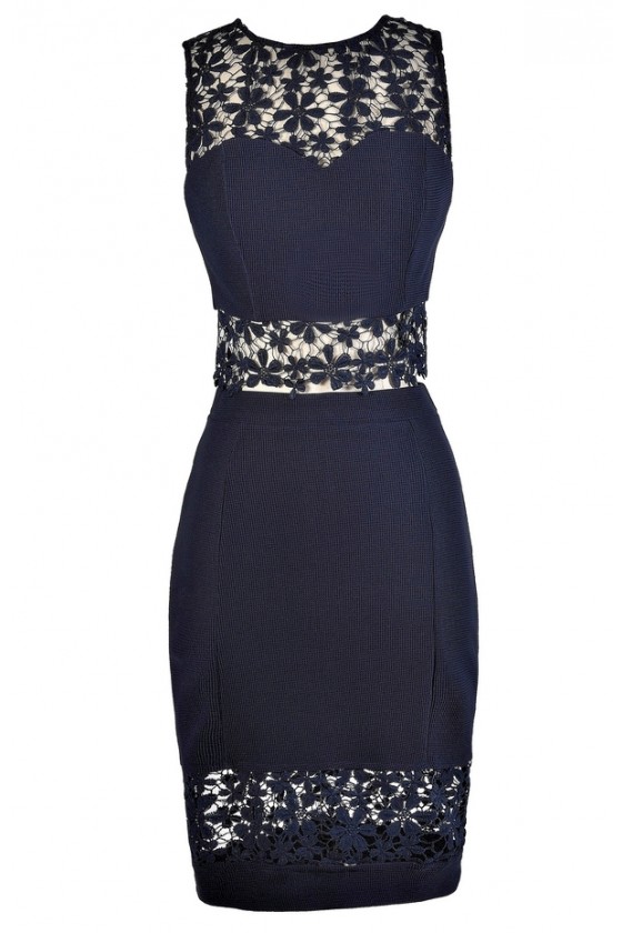 Navy Two Piece Outfit Cute Two Piece Outfit Navy Cropped Top