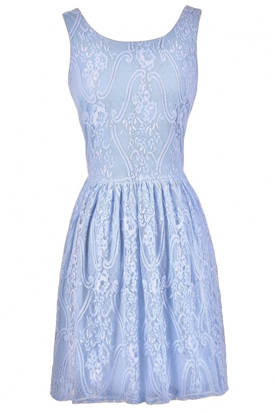 lace periwinkle dress