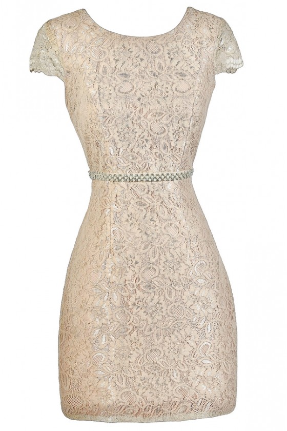 Champagne rehearsal dinner dress shop