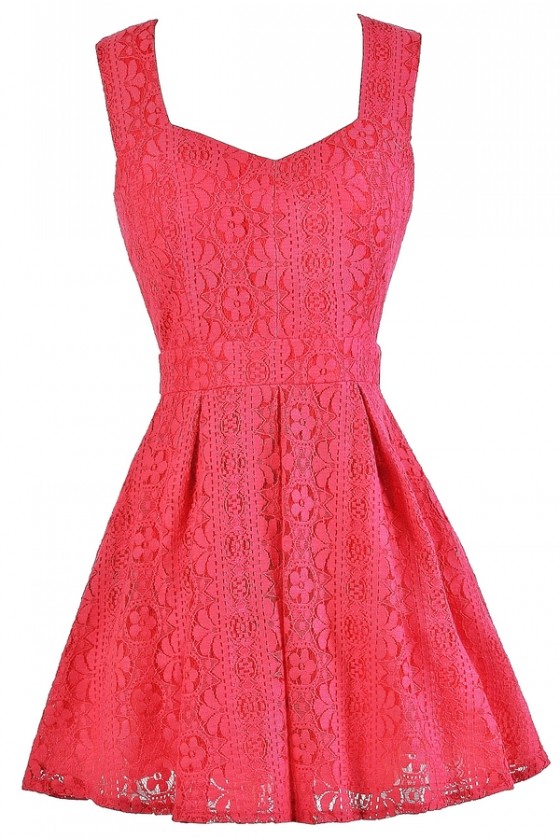 Hot pink sun dresses sale