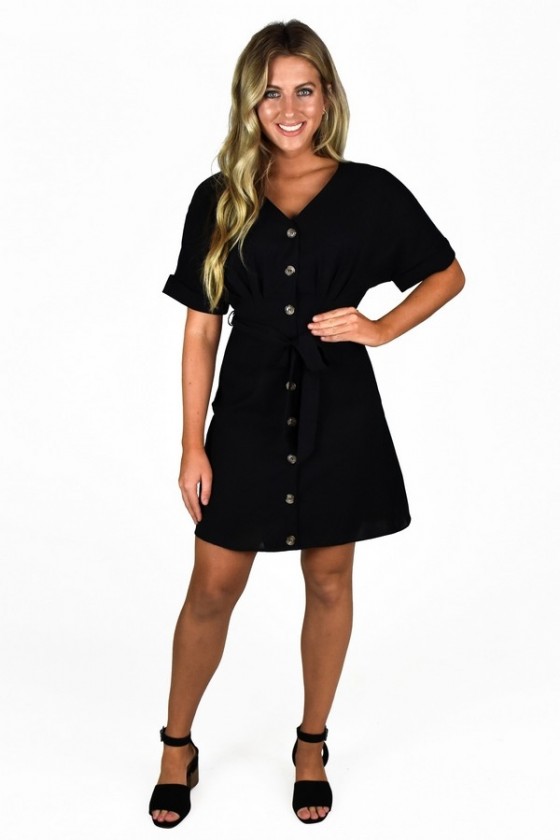 Short button up dress sale