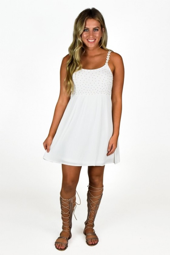 Cute white sales sundress