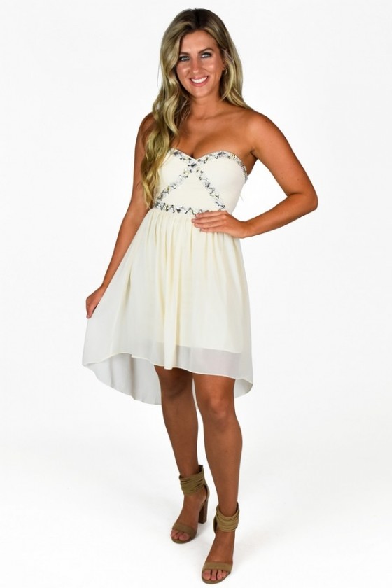 White Beaded Rhinestone Maxi Dress | Womens | XX-Small (Available in M) | 100% Polyester | Lulus