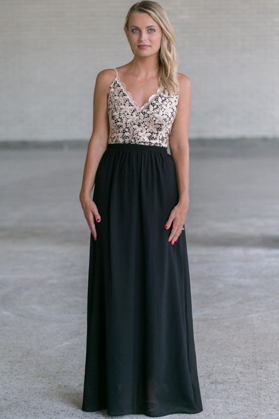 cute black and gold dresses