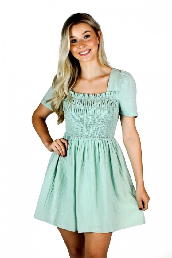 sage green women’s dress