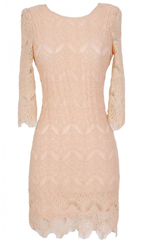 beige dress with white lace overlay DENNARA / Floral Wedding Dress with Sparkling Glitter Tulle main image 0