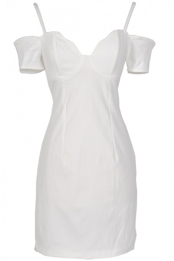 ivory bodycon dress Ivory Velvet Long Sleeve Midi Dress main image 0