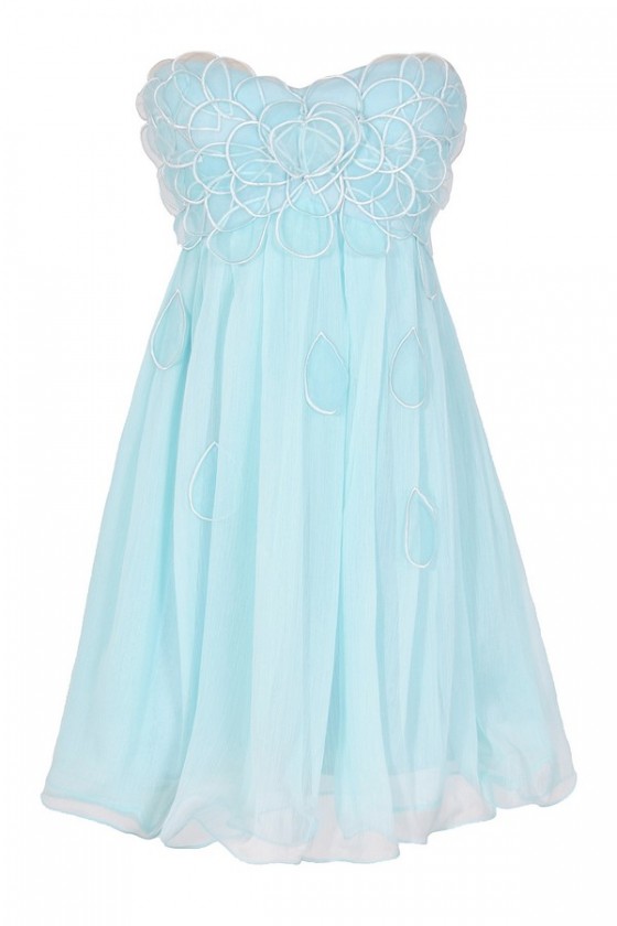 pale teal dress