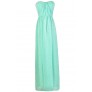 Mint Prom Dress, Mint Formal Dress, Mint and Silver Dress, Mint Chiffon Maxi Dress, Cute Mint Dress, Mint Strapless Maxi Dress