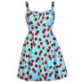 Cherry Plus Size Dress, Cute Plus Size Dress, Plus Size Sundress, Plus Size Retro Dress, Plus Size Summer Dress, Plus Size A-Line Dress