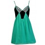 Cute Colorblock Dress, Colorblock Summer Dress, Colorblock Babydoll Dress, Cute Sundress, Green and Black Sundress, Green and Black Colorblock Dress