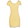 yellow Lace Dress, Yellow Lace Pencil Dress, Yellow Summer Dress, Cute Lace Dress, Cute Party Dress, Yellow Pencil Dress