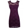 Dark Purple Lace Dress, Purple Lace Pencil Dress, Cute Purple Dress, Purple Lace Cocktail Dress, Dark Purple Lace Dress, Royal Purple Lace Dress