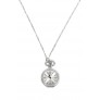 Cute Silver Necklace, Silver Watch Necklace, Silver Watch Pendant, Silver Clock Necklace, Silver Clock Pendant, Pocket Watch Necklace, Cute Jewelry