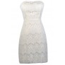 Off White Lace Strapless Dress, Off White Lace Pencil Dress, Off White Lace Rehearsal Dinner Dress, Off White lace Cocktail Dress