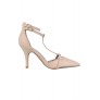 beige t strap pumps