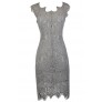 Cute Grey Dress, Grey lace Dress, Grey Lace high Low Dress, Grey Lace Sheath Dress, Grey Lace Pencil Dress, Grey Lace Cocktail Dress, Grey Lace Party Dress