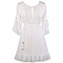 Cute White Dress, White Sundress, White Summer Dress, White Boho Dress, Cute Hippie Dress