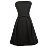 Black Strapless Dress, Little Black Dress, Black Party Dress, Black A-Line Dress, Black Bow Dress, Black Cocktail Dress