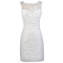 Cute White Dress, White Lace Dress, White Rehearsal Dinner Dress, White Bridal Shower Dress, White Sheath Dress, White Cocktail Dress