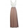 Pink and Ivory Maxi Dress, Blush and Ivory Maxi Dress, Cute Maxi Dress