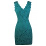 Teal Lace Party Dress, Cute Teal Dress, Teal Lace Pencil Dress, Turquoise Lace Dress