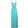 Aqua Maxi Dress, Cute Maxi Dress, Summer Maxi Dress, Boho Maxi Dress