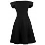 Black Cocktail Dress, Little Black Dress, Black Off Shoulder Dress, Black A-Line Dress
