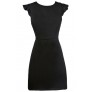 Black Flutter Sleeve Sheath Dress, Little Black Dress, Cute Work Dress