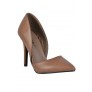 Beige D'orsay Pumps, Cute Beige Pumps, Nude Pumps, Nude Pointed Toe Pumps