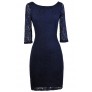 Navy Lace Bodycon Dress, Navy Lace Cocktail Dress, Navy lace Party Dress