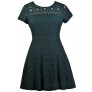 Green Lace Plus Size Dress