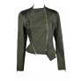 Black and Olive Green Jacket, Cute Fall Jacket