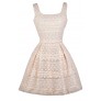Ivory Lace A-Line Party Dress