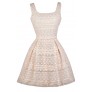 Ivory Lace A-Line Party Dress