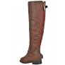 Cognac Riding Boots, Red Zipper Boots, Cute Fall Boots, Tan Boots Lily ...