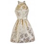 Metallic Gold Dress, Gold Party Dress, Boutique Dress