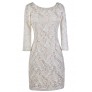 White Sequin Sheath Dress, White and Beige Sequin Dress, Ivory Sequin ...