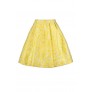 Yellow A-Line Skirt, Cute Yellow Skirt, Yellow Summer Skirt