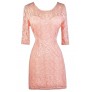 Pale Pink Lace Dress, Pink Lace Bodycon Dress, Cute Pink Dress